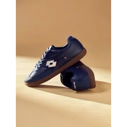 Lotto Men's Mavin Court Navy & White Sneaker