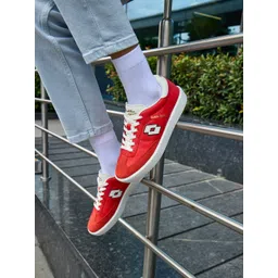 Lotto Women Brasil Select OG Red Leather Sneakers