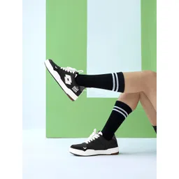 Lotto Women Hoop Star OG Black Leather Sneakers