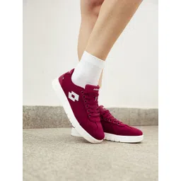 Lotto Women Impulso Mistro Maroon Sneakers