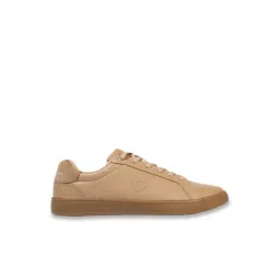 Louis Philippe Men's Beige Casual Sneakers