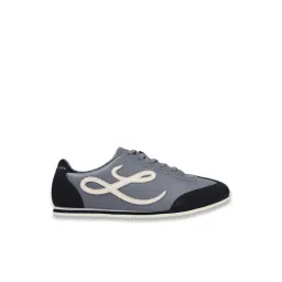 Louis Philippe Men's Grey Casual Sneakers