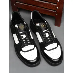 Louis Philippe Sport Men Colourblocked Leather Sneakers