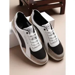 Louis Philippe Sport Men Colourblocked Leather Sneakers