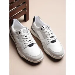 Louis Philippe Sport Men Colourblocked Leather Sneakers