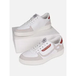 Louis Philippe Sport Men Perforations Leather Sneakers