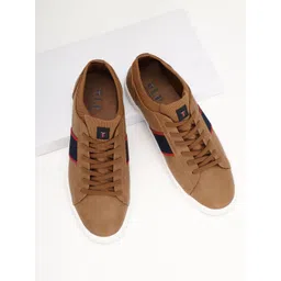 Louis Philippe Sport Men Solid PU Lace-Ups Sneakers