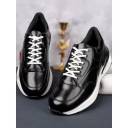 Louis Stitch Men's Black Casual Sneakers