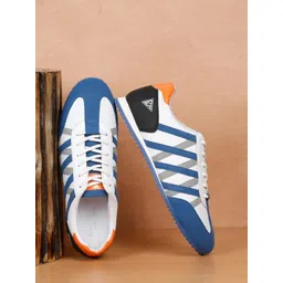 LOUIS STITCH Men's Casual Cross Strap Blue Sneakers