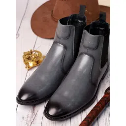 Louis Stitch Men's Grey Chelsea Boots
