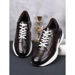 LOUIS STITCH Men's Leatherette Sneaker Cushioned Casual Shoes