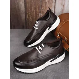 LOUIS STITCH Men's Mexican Brown Leatherette Fashion Sneaker Cushioned Casual Shoes