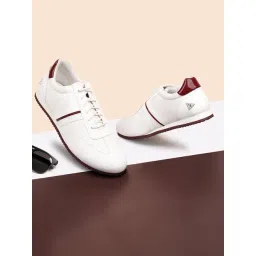 Louis Stitch Men's Rosewood White Casual Sneakers