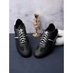 Louis Stitch Men's White & Black Casual Sneakers