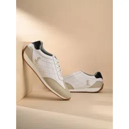 Louis Stitch Men's White Casual Sneakers