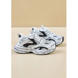 LULU & SKY Women Printed Lace - Ups Sneakers