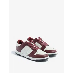 LUNA BLU by Westside Burgundy Colour-Blocked Sneakers