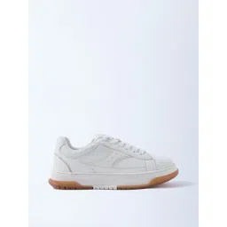 LUNA BLU by Westside White Lace-Up Sneakers