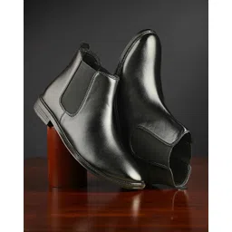 Lymn EliteFlex Chelsea Boots Premium Black Ankle Design for Modern Men Boots For Men
