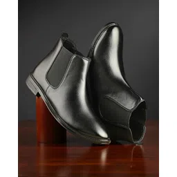 Lymn EliteFlex Chelsea Boots Premium Black Ankle Design for Modern Men Boots For Men