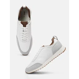 MANGO MAN Colourblocked Leather Sneakers