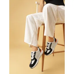 Marc Loire Women Colourblocked Lace-Ups Lightweight Sneakers