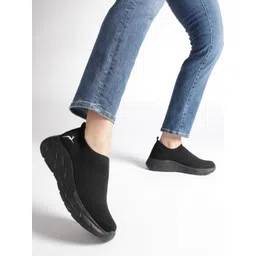 Marc Loire Women Woven Design Slip-On Sneakers