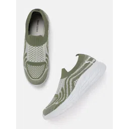 Marc Loire Women Woven Design Slip-On Sneakers