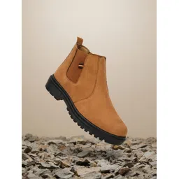 Marcino Suide Leather Walking Outdoor Slip On Chelsea Boots Boots For Men