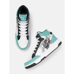 MARVEL STREET Men Black Panther Printed Sneakers with Perforated Detailing