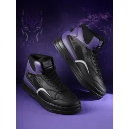 MARVEL STREET Men Perforated Detail Mid-Top Sneakers