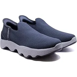 Massager-HANDFREE Sports Shoes - Running Shoes|Walking Shoes| Training & Gym Shoe | Outdoors Shoe for Men, (Dark Grey & Silver), UK7