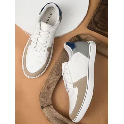 Mast & Harbour Men White Colourblocked Sneakers