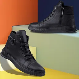 Men Black Casual Boots Boots For Men