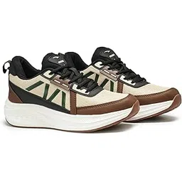 Men Boss-05 Sports Shoes with Laces for Running, Walking and Jogging | Lightweight and Comfortable Shoes for Walking for Men & Boys | Stylish Shoes with Delightful Colour Combinations