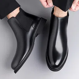 Men Chelsea Slip-On Synthetic Leather Comfortable and Light Weight Boots For Men