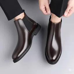 Men Chelsea Slip-On Synthetic Leather Comfortable and Light Weight Boots For Men