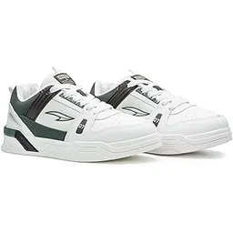 Men CHICAGO-01 Stylish Casual Mid Top Sneakers and Trendy Shoes with Laces for Men & Boys | Perfect for Wearing to Outings, and Comfortable All-Day Use, Stylish and Durable-CHICAGO-01$P