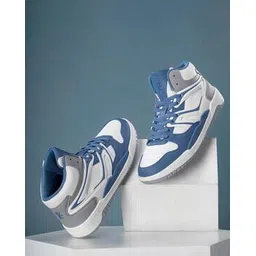 Men Colourblock Lace-Up Sneakers