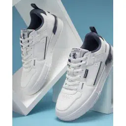 Men Colourblock Lace-Up Sneakers 