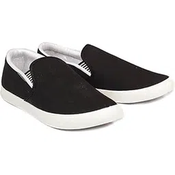 Men F-Pilot Casual Canvas Orange Slip On Sneakers