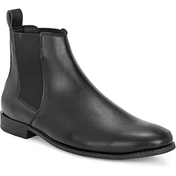 Men Faux Leather Casual Chelsea Boots