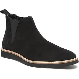 Men Flat Eva Sole Black Regular Boots