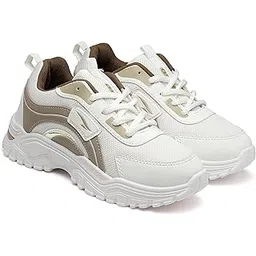 Men FLORA-03 Running and Casual wear Running Shoes with Laces, Lightweight and Comfortable Shoes Gym and Sports Shoes for Women & Girls with Stylish Design