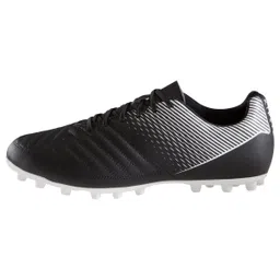 Men Football Shoes Agility 100 for Firm Ground Black