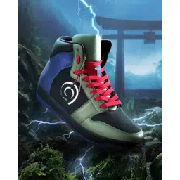 Men Kakashi Color Block High Top Sneakers