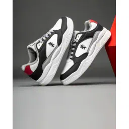 Men Knitted Lace-Fastening Sneakers with Round Toes