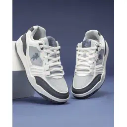 Men Knitted Lace-Fastening Sneakers with Round Toes