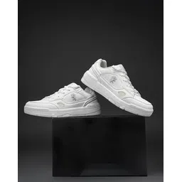 Men Knitted Lace-Fastening Sneakers with Round Toes