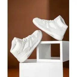 Men Knitted Lace-Fastening Sneakers with Round Toes